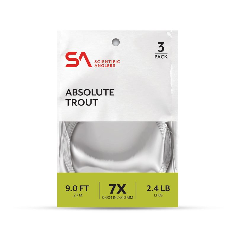 SA Absolute Trout Leader 9' 3-PK