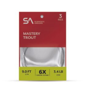 SA Mastery Trout Leader 9' 3-pk