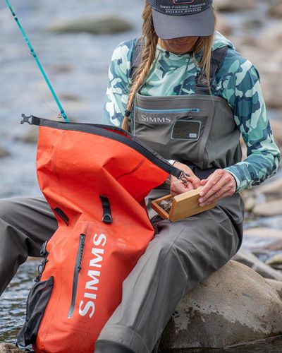 Simms Dry Creek Rolltop Backpack Simms Orange - Image 7