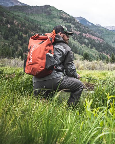 Simms Dry Creek Rolltop Backpack Simms Orange - Image 6
