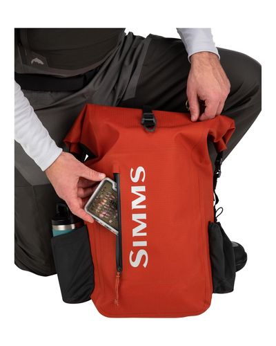 Simms Dry Creek Rolltop Backpack Simms Orange - Image 5